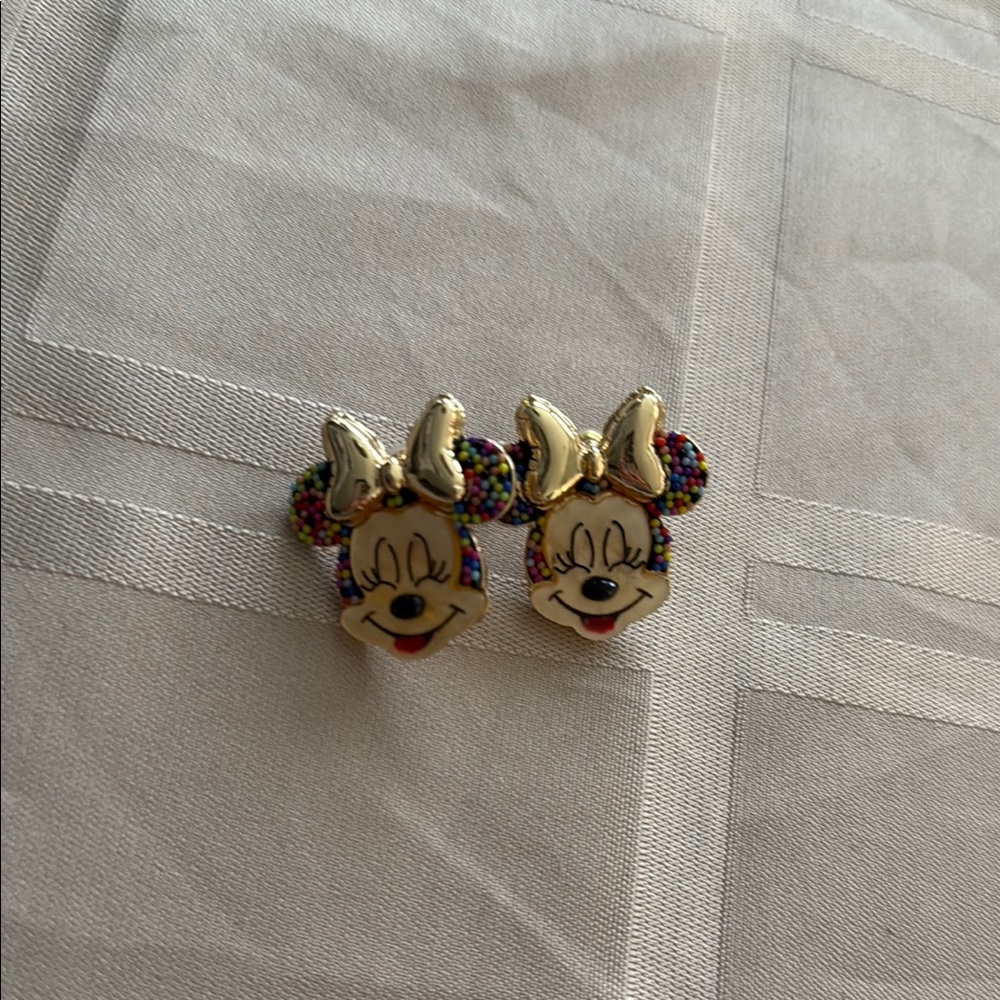 BaubleBar Disney Gold Earrings Birthday Design